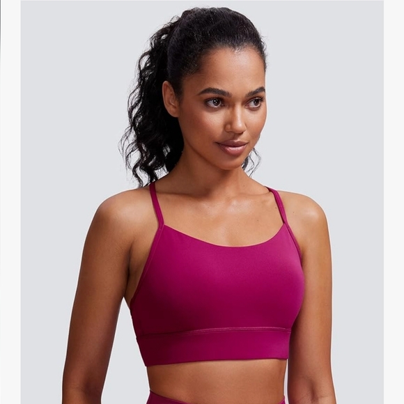 CRZ Yoga Super High Waist Butterluxe Magenta Purple Workout Set Both Medium - Picture 4 of 12